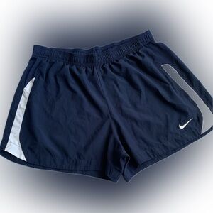 Nike nylon shorts navy blue dry fit, unlined, XL